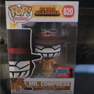 Funko Pop Animation Mr. Compress Figure - Black and Orange
